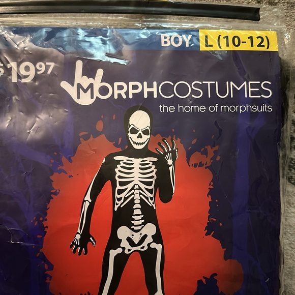 Morph new costume kids skeleton boy Large (10-12) - Picture 2 of 5